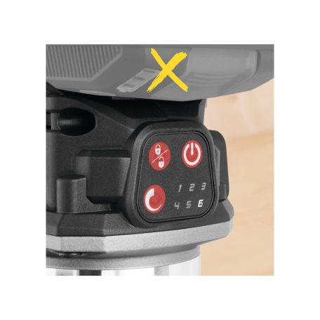 ParkSide Performance PMFAP 20-Li A1 SOLO X20V Router, vezeték nélküli akkus felsőmaró (marógép), akku és töltő nélkül, 6 db maróbittel