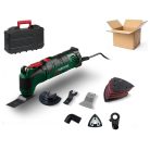 BCS ParkSide PMFW 310 H5 elektromos 310W multifunkciós szerszámgép, 5 az 1-ben multiszerszám kofferben, tartozékokkal (új gép használt tartozékokkal)