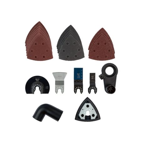 BCS ParkSide PMFW 310 H5 elektromos 310W multifunkciós szerszámgép, 5 az 1-ben multiszerszám kofferben, tartozékokkal (új gép használt tartozékokkal)