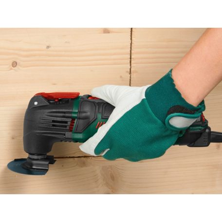 BCS ParkSide PMFW 310 H5 elektromos 310W multifunkciós szerszámgép, 5 az 1-ben multiszerszám kofferben, tartozékokkal (új gép használt tartozékokkal)