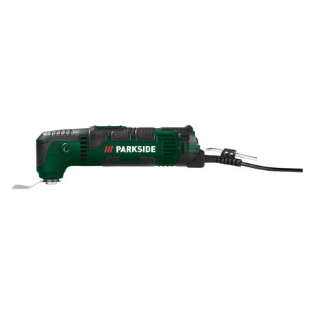 ParkSide PMFW 310 I6 elektromos 310W multifunkciós szerszámgép, 5 az 1-ben oszcillációs rezgő multiszerszám kofferben, tartozékokkal (fűrészel, vág, hántol és csiszol)