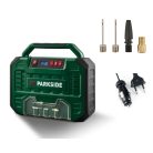 ParkSide PMK 150 A1 autós / hálózati 12V / 230V 150W 1 bar digitális, olajmentes hordozható kompresszor, táskakompresszor, mobil táska kompresszor