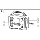 ParkSide PMK 150 A1 autós / hálózati 12V / 230V 150W 1 bar digitális, olajmentes hordozható kompresszor, táskakompresszor, mobil táska kompresszor