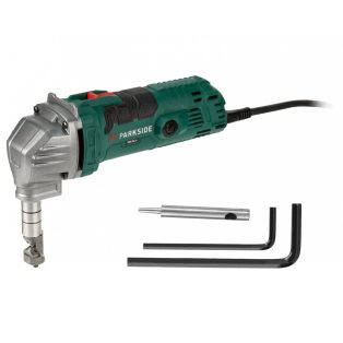   ParkSide PMK 550 B1 / C2 elektromos 550W lemezvágó gép, kézi lemezkivágó max. 2,5mm lemezhez