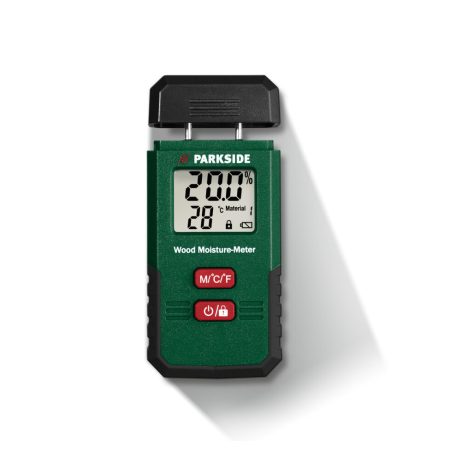 ParkSide PMSHM 2 A3 digitális mini nedvességmérő, LCD kijelzős anyagnedvesség mérő
