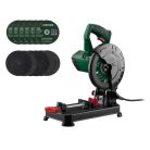 ParkSide PMTS 180 C3 XXL csiszolókorongos asztali elektromos gyorsdaraboló, fémvágó, fémdaraboló 1280W  - 13 db vágókoronggal