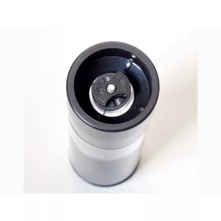 Ambiano PM-21 inox / antracitszürke borsörlő szett, 2 darabos nemesacél elektromos (elemes) kerámia só- és borsörlő, fűszer- és borsdaráló készlet