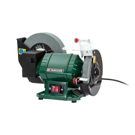 ParkSide PNTS 250 C2 nedves és száraz elektromos csiszoló, duplacsiszoló, kettős köszörű, csiszológép 250W (Wet & Dry Bench Grinder)