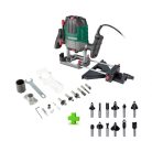 ParkSide POF 1200 D3 / E4 XL elektromos 1200W felsőmaró, felsőmarógép 18 részes maróbit készlettel