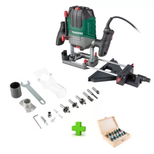   ParkSide POF 1200 D3 / E4 / F4 XL elektromos 1200W felsőmaró, felsőmarógép 18 részes maróbit készlettel