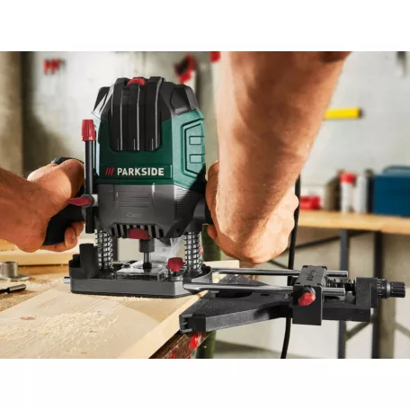 ParkSide POF 1200 D3 / E4 / F4 elektromos 1200W felsőmaró, felsőmarógép 6 részes marókészlettel