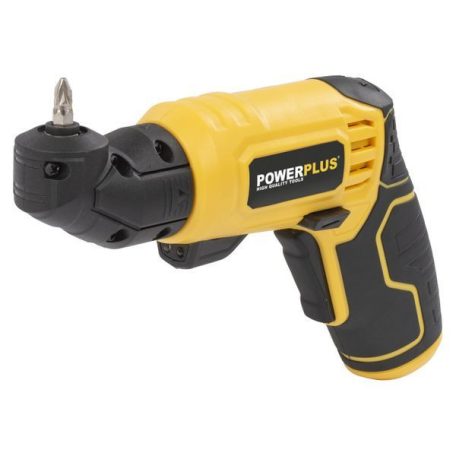 PowerPlus POWX00408 mini 3.6V 1500 mAh 5.5 Nm akkus multifunkciós csavarozó cserélhető fejekkel (excenter-, sarok-, vágófej) + 16 bittel, kofferben