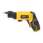 PowerPlus POWX00408 mini 3.6V 1500 mAh 5.5 Nm akkus multifunkciós csavarozó cserélhető fejekkel (excenter-, sarok-, vágófej) + 16 bittel, kofferben