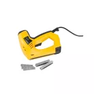 PowerPlus POWX13700 Stapler / Nailer 45W elektromos tűzőgép és szögbelövő + 200 db TYPE 53 kapocs 14 mm és 100 db TYPE 47 szeg 15 mm