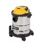 PowerPlus POWX322 inox 15 literes 1000W nemesacél száraz - nedves porzsák nélküli porszívó (porzsákkal is használható)