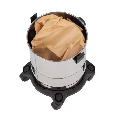 PowerPlus POWX322 inox 15 literes 1000W nemesacél száraz - nedves porzsák nélküli porszívó (porzsákkal is használható)