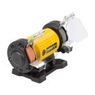 PowerPlus POWX1280 elektromos 120W duplacsiszoló, duplatárcsás csiszológép 103 kiegészítővel, rugalmas tengellyel, csiszoló és polírozó koronggal,  flexibilis köszörű szárral