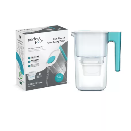 AQUA OPTIMA PP1006 Perfect Pour 2.4L vízszűrő kancsó 1 db Evolve+ filterrel (100 liter vízhez)