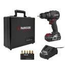 ParkSide Performance PPABSS 20-Li A1 Arnold Schwarzenegger 60 Nm 20V 2Ah akkus fúró, behajtó, dedikált alu kofferben, akkuval, töltővel, bitkészlettel (30 éves jubileumi kiadás, limitált széria)