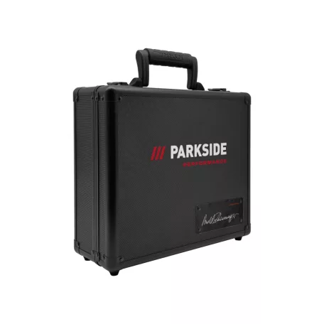 ParkSide Performance PPABSS 20-Li A1 Arnold Schwarzenegger 60 Nm 20V 2Ah akkus fúró, behajtó, dedikált alu kofferben, akkuval, töltővel, bitkészlettel (30 éves jubileumi kiadás, limitált széria)