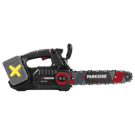 ParkSide Performance PPAKS 40-Li B2 SOLO Faápoló fűrész 28.5 cm vágáshossz, 40V dupla akkus láncfűrész akku és töltő nélkül
