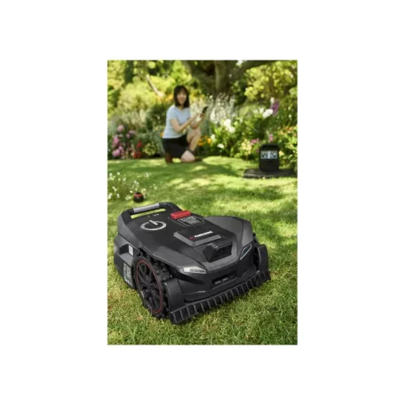 ParkSide Performance PPAMR 1250 A1 SMART prémium robotfűnyíró 1250 m2 területre, határoló vezeték nélkül, 20V 4Ah akkuval és dokkoló állomással