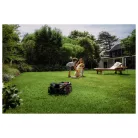 ParkSide Performance PPAMR 1250 A1 SMART prémium robotfűnyíró 1250 m2 területre, határoló vezeték nélkül, 20V 4Ah akkuval és dokkoló állomással