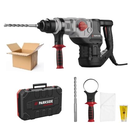 Bontott, HASZNÁLT ParkSide Performance PPBH 1600 A1 1600W 25J SDS Max elektromos (vezetékes) ütvefúró, bontó- és vésőkalapács, fúrókalapács kofferben