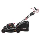 ParkSide Performance PPBRM 46 A1 négyütemű 150 cm3 önjáró, önindítós 3.5 LE benzinmotoros fűnyíró 46 cm vágásszélességgel, 2.6 kW 3.5 PS benzines fűnyírógép berántóval és 20V akkus indítómotorral