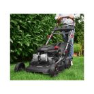 ParkSide Performance PPBRM 46 A1 négyütemű 150 cm3 önjáró, önindítós 3.5 LE benzinmotoros fűnyíró 46 cm vágásszélességgel, 2.6 kW 3.5 PS benzines fűnyírógép berántóval és 20V akkus indítómotorral
