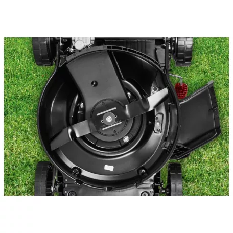 ParkSide Performance PPBRM 46 B2 négyütemű 144 cm3 önjáró, önindítós 3.4 LE (2.5 kW) benzinmotoros fűnyíró 46 cm vágásszélességgel, benzines fűnyírógép berántóval és 20V akkus indítómotorral (495966)
