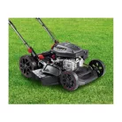 ParkSide Performance PPBRM 46 B2 négyütemű 144 cm3 önjáró, önindítós 3.4 LE (2.5 kW) benzinmotoros fűnyíró 46 cm vágásszélességgel, benzines fűnyírógép berántóval és 20V akkus indítómotorral (495966)
