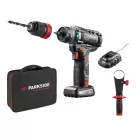 ParkSide Performance PPBSSA 12 A1 12V 5Ah 80 Nm levehető tokmányos X12V akkus fúró - csavarozó, behajtó szövet hordtáskában, 12V 5Ah akkuval és 100W 6A gyorstöltővel