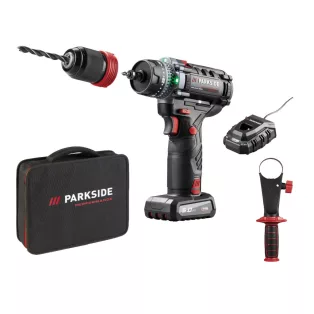   ParkSide Performance PPBSSA 12 A1 12V 5Ah 80 Nm levehető tokmányos X12V akkus fúró - csavarozó, behajtó szövet hordtáskában, 12V 5Ah akkuval és 100W 6A gyorstöltővel