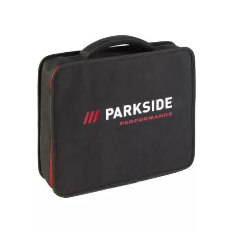 ParkSide Performance PPBSSA 12 A1 12V 5Ah 80 Nm levehető tokmányos X12V akkus fúró - csavarozó, behajtó szövet hordtáskában, 12V 5Ah akkuval és 100W 6A gyorstöltővel
