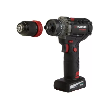 ParkSide Performance PPBSSA 12 A1 12V 5Ah 80 Nm levehető tokmányos X12V akkus fúró - csavarozó, behajtó szövet hordtáskában, 12V 5Ah akkuval és 100W 6A gyorstöltővel