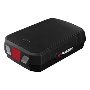   ParkSide PPB 10000 A1 PD Fast Charge 10000 mAh Li-ion PowerBank, hordozható mobiltöltő akkumulátor 15W, 5V 3A - 12V 1.5A Power Delivery 3.0