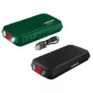   ParkSide PPB 20000 A1 PD Fast Charge 20000 mAh Li-ion PowerBank, hordozható mobiltöltő akkumulátor 15W, 5V 3A - 12V 1.5A Power Delivery 3.0