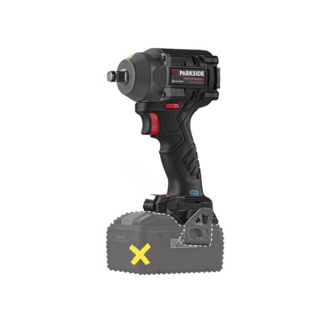 ParkSide Performance PPDSSA 20-Li A1 Prémium Brushless 20V X20V 120 / 400 Nm akkus ütvecsavarozó, akkumulátoros kerékkulcs kofferben, 3 db CR-MO dugókulccsal, akku és töltő NÉLKÜL