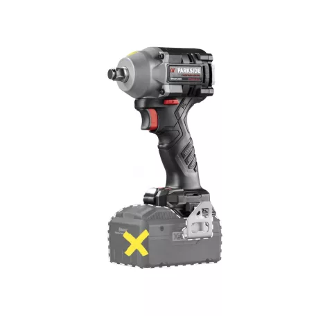 ParkSide Performance PPDSSA 20-Li B2 Prémium Brushless 20V X20V 120 / 400 / 600 Nm akkus ütvecsavarozó, akkumulátoros kerékkulcs kofferben, 3 db CR-MO dugókulccsal, akku és töltő NÉLKÜL