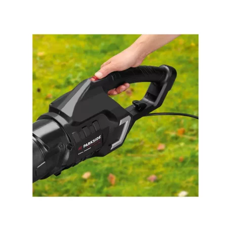 ParkSide Performance PPELB 1650 A1 kétsebességes, 1650W elektromos, vezetékes axiális lombfúvó, lombfújó 250 km/h, 1650 m3/h