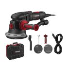 ParkSide Performance PPEXS 750 B2 prémium 750W 125 mm excenter csiszoló, szabályozhatü fordulatszámú csiszológép levehető tápkábellel, kofferben