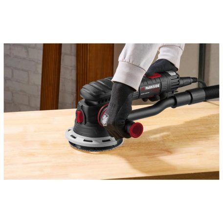 ParkSide Performance PPEXS 750 B2 prémium 750W 125 mm excenter csiszoló, szabályozhatü fordulatszámú csiszológép levehető tápkábellel, kofferben