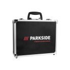 ParkSide Performance PPFBSA 12 A1 12V 2Ah cserélhető Li-ion akkus panelfúró,  72 részes multicsiszoló készlet alu kofferben, akkuval és töltővel