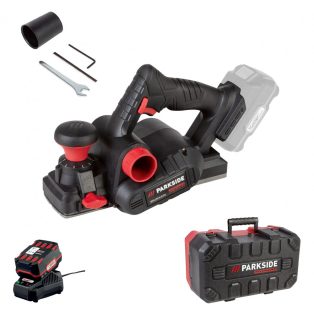   ParkSide Performance PPHA 20-Li B2 20V 4Ah akkus gyalu, X20V 20V akkumulátoros vezeték nélküli gyalu, akkuval és töltővel