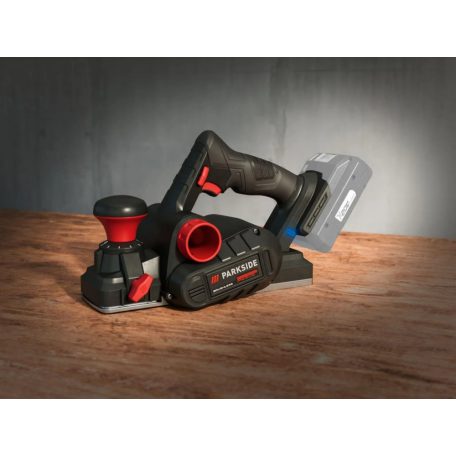 ParkSide Performance PPHA 20-Li B2 SOLO akkus gyalu, X20V 20V akkumulátoros vezeték nélküli gyalu, akku és töltő nélkül