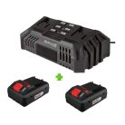 ParkSide Performance PPHKSA 40-Li A1 D-SMART 4 Brushless X20 akkumulátoros, dupla akkus kézi körfűrész 190 mm fűrészlappal, 2 x 4Ah Smart akkuval és dupla töltővel