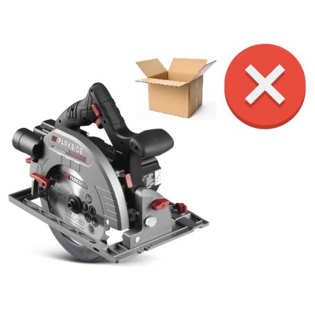 HIBÁS, működésképtelen, használt (megkímélt) ParkSide Performance PPHKSA 40-Li A1 SOLO Brushless X20 akkumulátoros, dupla akkus kézi körfűrész 190 mm fűrészlap, koffer, akku és töltő NÉLKÜL