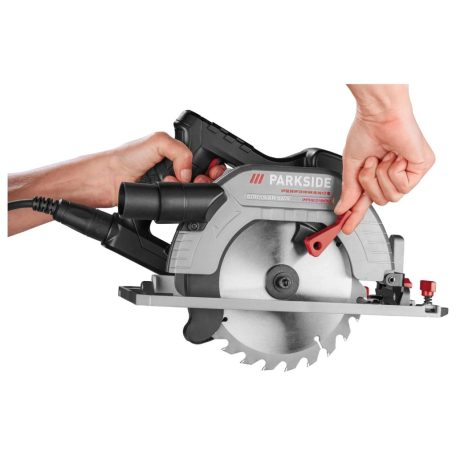 ParkSide Performance PPHKS 1800 A1 1800W Prémium vezetékes, elektromos kézi körfűrész 190 mm fűrészlappal, 64 mm vágásmélységgel