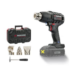   ParkSide Performance PPHLGA 20-Li A2 SOLO X20 Prémium akkus, akkumulátoros hőlégfúvó 4 tartozékkal, kofferben, akku és töltő nélkül